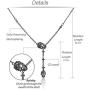 EVBEA Cross Necklace for Men and Women Long Gothic Jewelry Cool Skull Rock Punk Black Necklaces with Stainless Steel Chain