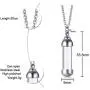 Cupimatch Glass Openable Perfume Container Vial Tube Necklace Chain, Stainless Steel Urn Keepsake Cremation Ashes Memorial Pendant Necklace Jewelry Cupimatch Glass Openable Perfume Container Vial Tube Necklace Chain, Stainless Steel Urn Keepsake Cremation Ashes Memorial Pendant Necklace Jewelry