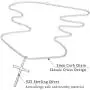 Fansilver 3MM 925 Sterling Silver Cross Necklace for Men Women Pendant Necklace Classic Curb Chain Jewelry Best Gift with Box 22/24 inch Fansilver 3MM 925 Sterling Silver Cross Necklace for Men Women Pendant Necklace Classic Curb Chain Jewelry Best Gift with Box 22/24 inch