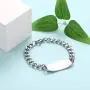 JF.JEWELRY Pre-Engraved Type 1 Diabetes/Type 2 Diabetes/Epilepsy/Blood Thinner Medical Alert ID Bracelet for Men & Women with Stainless Steel Links Bracelet 7.5 inch JF.JEWELRY Pre-Engraved Type 1 Diabetes/Type 2 Diabetes/Epilepsy/Blood Thinner Medical Alert ID Bracelet for Men & Women with Stainless Steel Links Bracelet 7.5 inch
