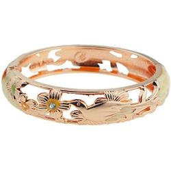 UJOY Colors Cloisonne Bracelet Handcraft Jewelry Enamel Bird Spring Hinge Women Girls Bangle Birthday Gifts Box 55C49