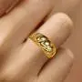 LAOBOYS JEWELLERY 18k Gold Plated Twisted Signet Chunky Dome Ring Best Gift Stacking Band Women Jewelry Minimalist Ring Size 6 to 10 LAOBOYS JEWELLERY 18k Gold Plated Twisted Signet Chunky Dome Ring Best Gift Stacking Band Women Jewelry Minimalist Ring Size 6 to 10