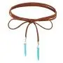 FXmimior Bohemian Long Choker with Turquoise Pendant Sexy Rock Handmade Vintage Necklace Women Accessories (brown) FXmimior Bohemian Long Choker with Turquoise Pendant Sexy Rock Handmade Vintage Necklace Women Accessories (brown)