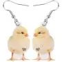 NEWEI Acrylic Sweet Chicken Eggs Chick Earrings Dangle Drop For Women Kids Farm Animal Pet Jewelry Gift Charm NEWEI Acrylic Sweet Chicken Eggs Chick Earrings Dangle Drop For Women Kids Farm Animal Pet Jewelry Gift Charm