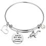 FAADBUK Funny Dinosaurs Bracelet Animal Lover Gift Just A Girl Who Loves Dinosaurs Jewelry Bracelet Dinosaurs Lover Gift Dinosaurs Jewelry