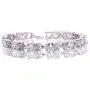AMYJANE CZ Diamond Bracelets for Women - 18k White Gold Plated Sterling Silver Swarovski Crystal Cubic Zirconia Tennis Link Bracelet Wedding Bridal Jewelry Bridesmaids AMYJANE CZ Diamond Bracelets for Women - 18k White Gold Plated Sterling Silver Swarovski Crystal Cubic Zirconia Tennis Link Bracelet Wedding Bridal Jewelry Bridesmaids