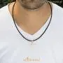 555Jewelry Stainless Steel Cross Braided Rope Cord Necklace for Men Women 18-24 Inches 555Jewelry Stainless Steel Cross Braided Rope Cord Necklace for Men Women 18-24 Inches