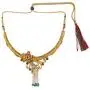 Efulgenz Indian Bollywood Gold Plated Crystal Kundan Rhinestone Faux Pearl Wedding Choker Collar Necklace Earrings Jewelry Set