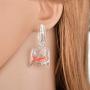 TATHIA Women Funny Candy Cherry Goldfish Water Bag Shape Dangle Hook Earrings Female Charm Jewelry