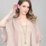 RIAH FASHION Bohemian Pendant Long Beaded Statement Necklace - Sparkly Crystal, Natural Stone Quartz Charm, Boho Wood Bead Long Chain Wrap Y Lariat