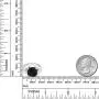 Gem Stone King 925 Sterling Silver Black Onyx Womens Ring (3.89 Cttw Cushion Checkerboard Cut, Gemstone Birthstone, Available in size 5, 6, 7, 8, 9)