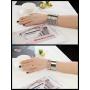 Besteel 2 Pcs Cuff Bangle Bracelet Set for Women Open Wide Wire Bracelets Adjustable Gold Sliver-Tone Plated