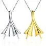 NY Jewelry Wishbone Design Pendants with Bead Cup Bail Pin for Pearl Jewelry Making(925 Sterling Silver/24K Gold Plated) NY Jewelry Wishbone Design Pendants with Bead Cup Bail Pin for Pearl Jewelry Making(925 Sterling Silver/24K Gold Plated)