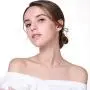 CiNily Thin Bar Necklace White Gold Plated Opal Pendant Necklace for Women Girls CiNily Thin Bar Necklace White Gold Plated Opal Pendant Necklace for Women Girls