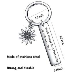 De&ai Youll Always Be A Part of Us We Will Miss You Keychain Retiring Leaving Coworker Gift Colleague Friends Gift