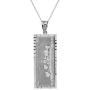 Hip Hop Jewelry 925 Sterling Silver Hundred $100 Dollar Bill Pendant Necklace (Small)