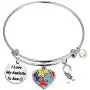 WSNANG Autism Awareness Jewelry for Family Autism Aunt/Daughter/Mother/Grandmother Autism Heart Charm Autism Support Gifts Autism Aunt Grandma Gift WSNANG Autism Awareness Jewelry for Family Autism Aunt/Daughter/Mother/Grandmother Autism Heart Charm Autism Support Gifts Autism Aunt Grandma Gift