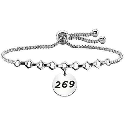 KUIYAI Vegetarian Jewelry 269 Pendant Bracelet Vegan Bracelet Herbivore Veg Symbol Bangle for Women