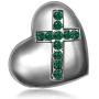 JMQJewelry Cross Religious Religion Heart Religious Birthstone Charms for Bracelets Mothers Day Women Jewelry