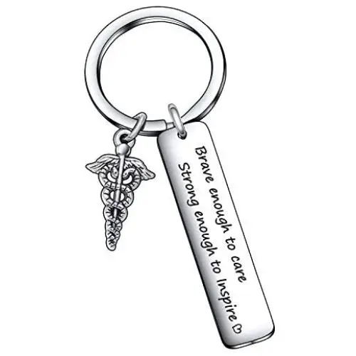 Medical Student Keychain Inspirational Doctor Nurse Gift Motivational Jewelry