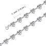 Oxidized .925 Sterling Silver Multi Infinity Celtic Knotwork And Hearts Link Bracelet For Women Teens BFF Lovers