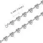 Oxidized .925 Sterling Silver Multi Infinity Celtic Knotwork And Hearts Link Bracelet For Women Teens BFF Lovers