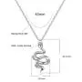 Gold Snake Pendant Necklace 16 Inch