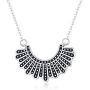 TRISHULA RBG Dissent Collar Necklace for Women,Sterling Silver Ruth Bader Ginsburg Pendant Memorial Jewelry Gifts for Women Girls,Chain Length 18+2