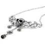 Controse Stainless Steel Skull and Roses Necklace 15” - 17'' Adjustable Controse Stainless Steel Skull and Roses Necklace 15” - 17'' Adjustable