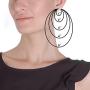 Humble Chic Simulated Druzy Threaders - Boho Glitter Upside-Down Long Hoop Dangle Drop Earrings for Women - Bohemian Created Geode Stone Sparkly Pendants