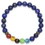 ZXSTYLE Diffuser Healing Bracelet 7 Chakra Real Stones Mala Meditation Bracelet Protection Energy Healing