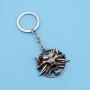 SEIRAA Wolf Keychain The Wolf Fans Gifts Wolf Head Medallion Pendant