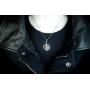 Ann Claridge Reiki Cho Ku Rei Necklace, 20'' Snake Chain, Beautiful Hypo-Allergenic and Non-Tarnishing Pure 304 Stainless Steel, Reiki Power Symbol Choku Rei Jewelry