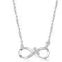 BDD CO. Infinity Love Sterling Silver Necklace, Cross Infinity Pendant Choker for Women, Jewelry Gifts for Women, Chain Adjustable BDD CO. Infinity Love Sterling Silver Necklace, Cross Infinity Pendant Choker for Women, Jewelry Gifts for Women, Chain Adjustable