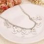 YouU The Mortal Instruments City of Bones Inspired Angelic Power Rune Symbols Bracelet and Necklace Set with Jewelry Box-Silver