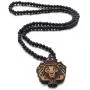 Jewelry Wood Necklace Lion Wooden Bead Choker Animal Pendant Long Chain For Hip Hop Clothing Accessories Jewelry Wood Necklace Lion Wooden Bead Choker Animal Pendant Long Chain For Hip Hop Clothing Accessories