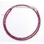Purple Garnet Necklace Free Bracelet Gemstone Beaded Necklace January Birthstone Garnet Rhodolite Garnet Necklace Garnet Gemstone Jewelry.