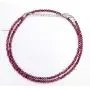 Purple Garnet Necklace Free Bracelet Gemstone Beaded Necklace January Birthstone Garnet Rhodolite Garnet Necklace Garnet Gemstone Jewelry.