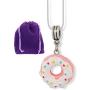 Emerald Park Jewelry Donut (Pink Doughnut with White Icing and Sprinkles) Charm Snake Chain Necklace Fun Donut Necklace Jewelry