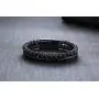 MEALGUET Mens Lava Rock Bracelet Healing Balancing Braided Leather Bracelets with Magnetic Clasp, 2 Layered Symbol Cuff Bracelets, 8.4'' MEALGUET Mens Lava Rock Bracelet Healing Balancing Braided Leather Bracelets with Magnetic Clasp, 2 Layered Symbol Cuff Bracelets, 8.4''