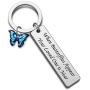 Butterfly Gift Butterfly Memorial Keychain Butterfly Lover Gift Loss of Love One Gift When Butterflies Appear Your Loved One is Near