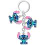 Funny Stitch Gift Lilo & Stitch Inspired Gift Hibiscus Flower Jewelry Stitch Keychain Touch Me and I Will Bite You Hawaiian Trip Gift