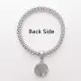 DIYthinker Celebrate April Fools Day Festival Holiday Sliver Bracelet Pendant Jewelry Chain Adjustable Bangle