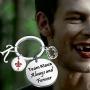 The Originals Inspired Jewelry Fandom Gift Idea Team Klaus Always and Forever Keychain