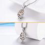 XIUDA Cremation Jewelry Urn Necklace for Ashes with Lotus Flower Urn Pendant Memorial Stainless Steel Ashes Keepsake