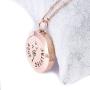 MESINYA Rose Gold Color Just Breathe Aromatherapy/Essential Oils Surgical S.Steel Diffuser Locket Pendant Necklace