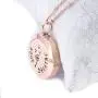 MESINYA Rose Gold Color Just Breathe Aromatherapy/Essential Oils Surgical S.Steel Diffuser Locket Pendant Necklace