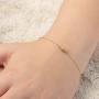 jolliz Gold Bracelet for Women- Dainty Beaded Gold Bracelets- Charm Gold Bracelets for Girls- Gemstone Bracelet