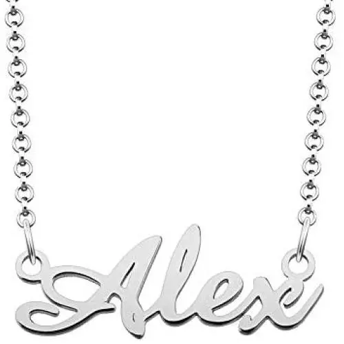 Moonlight Collections 925 Sterling Silver Custom Pendant Personalized Name Necklace Moonlight Collections 925 Sterling Silver Custom Pendant Personalized Name Necklace