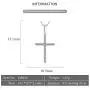 Cerylle 925 Sterling Silver CZ Cross Hope Faith Pendant for Women Necklace Making Cerylle 925 Sterling Silver CZ Cross Hope Faith Pendant for Women Necklace Making